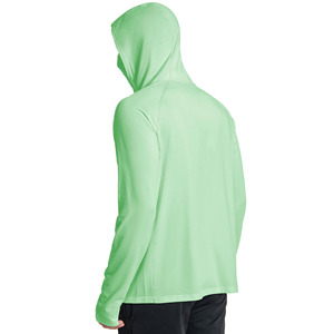 Vêtements de pêche personnalisés sublimés, respirants, UPF 50+, chemises à capuche de pêche pour hommes avec protection UV, manches longues - Product Image 5