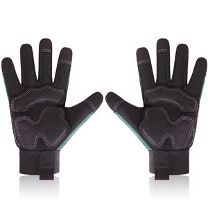 Guantes de Trabajo de Diseño Personalizado, Guantes de Cuero de Protección de Doble Seguridad para la Construcción, Guantes con Logotipo y Talla Personalizados - Product Image 6