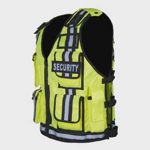 Golden Weather Men's Tactical <b>Hi</b>-Viz Polyester <b>Jacket</b> <b>Dog</b> Handler Reflective Safety Guard Uniform - Product Image 4
