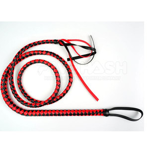 Fouet en cuir professionnel, cuir véritable, poignée robuste, design flexible, idéal pour la pratique, l'extérieur et la collection - Product Image 4
