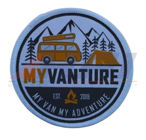 Patch en coton 3D pour sublimation, patchs en tissu vierges pour sublimation, patchs en dentelle, patch en coton vierge en caoutchouc pour vêtements - Product Image 2