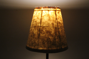 Natural Hemp Fiber Paper With Sandwiched Thread Between Cotton Paper Purely Recycled & Handmade Hotel Living <b>Bed</b> Room Lampshade - Product Image 3