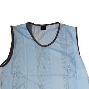 Chalecos de Fútbol Personalizados al por Mayor, Nuevos Modelos 2022, Económicos, Reversibles, para Entrenamiento Deportivo, Color Azul Sólido, de Alta Calidad - Product Image 2