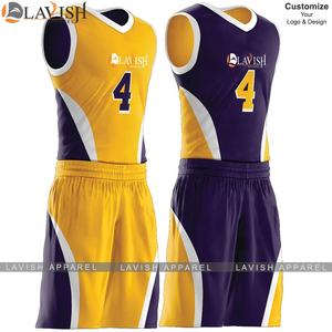 Maillot de basket-ball réversible unisexe personnalisé ensemble uniforme de sport élégant respirant antibactérien vêtements à séchage rapide adulte Plus - Product Image 2