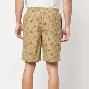 Short de bain pour homme en tissu brossé doux, coupe confortable, taille élastique avec cordon de serrage, impression personnalisée sur toute la surface - Product Image 6