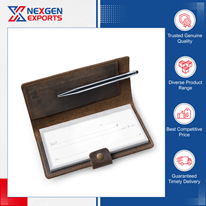 Distributeur mondial vendant des housses de chéquier vintage de qualité supérieure, étanches, anti-poussière, fines, avec porte-cartes et bouton, en gros - Product Image 5