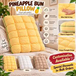 Coussin décoratif moderne en forme de pain d'ananas, doux et moelleux, matelassé, avec housse en coton, pour soutien du dos et du cou, idéal pour lit et canapé. - Product Image 3