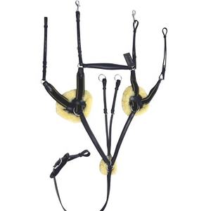 Bling Crystal 5 Point Breastplate acolchado piel de oveja. - Product Image 1