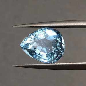 Aguamarina Natural Certificada Sin Calentar, Corte Pera, Azul Cielo, Gema Suelta, Piedra de Nacimiento de Marzo, Para Fabricación de Joyas, Proveedor Mayorista ZUBEDA - Product Image 4