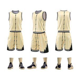 Maillot de basket-ball unisexe pour adultes, nouveau design imprimé personnalisé, séchage rapide, respirant, antibactérien, sans manches, uniformes d'entraînement - Product Image 6