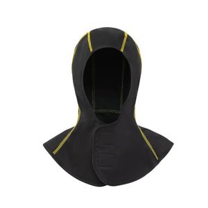Casque de soudage noir demi-visage avec garniture jaune, isolation thermique, type passif - Product Image 1