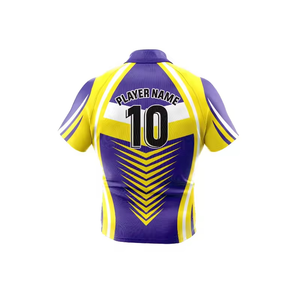 Jersey de Rugby Sublimado Personalizado de Primera Calidad, Talla Grande, Transpirable, 100% Poliéster, Tejido que Absorbe la Humedad, Secado Rápido - Product Image 2