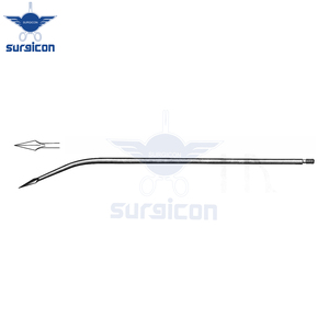 Aguja Redon de 19.5 cm / 7-3/4 Pulgadas, 16 Calibres, Punta de Lanceta Ligeramente Curvada, Extremo Roscado, Acero Inoxidable, Aguja Quirúrgica para Drenaje - Product Image 4