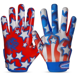 Gants de football américain personnalisés, flexibles et tendance, pour le collège, gants de sport, gants de football - Product Image 1