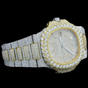 Montre unisexe tendance à boîtier carré, cadran entièrement serti de diamants Moissanite, mouvement à quartz, style Hip Hop, très bien cotée - Product Image 5