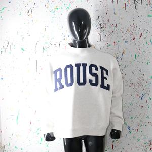 Sudadera ROUSE WHITE con cuello alto, 100% azul marino, con apliques bordados, cuello ancho, CLUSH SPORTS - Product Image 2