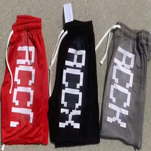 Pantalones Cortos Deportivos de Verano para Hombre 2026, con Logotipo Personalizado, 100% Algodón, Cintura Elástica, Estampado de Leopardo, Sublimación Deportiva, Casuales - Product Image 4