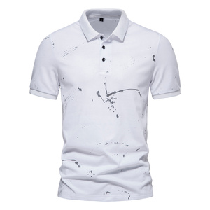 Affordable Price Short Sleeve Polo <b>Shirt</b> With <b>Red</b> And White Stripes Contrast Trim Regular Fit Casual Knitted T-<b>Shirt</b> - Product Image 3