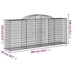 Ensemble de 8 grands paniers gabions décoratifs en fer galvanisé argenté, collection de paniers métalliques - Product Image 6