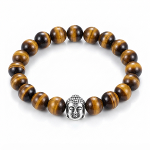 High Quality Tiger eye Beads Buddha <b>Bracelet</b> Romantic Gift Fashion Charm Jewelry for Men Women Energy Meditation - Product Image 5