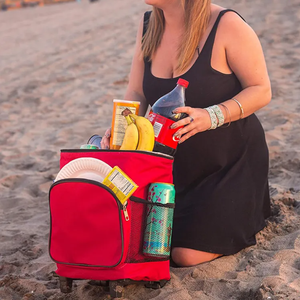 Bolsa Refrigerante con Ruedas Wilson, Personalizada, de Gran Capacidad, Portátil, para Picnic y Camping, Aislada, a Prueba de Fugas, para Almacenamiento de Alimentos y Comida - Product Image 6