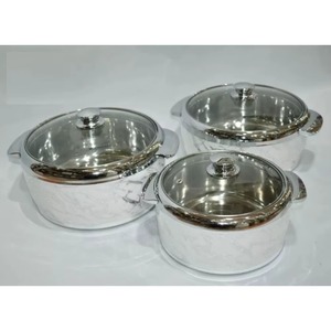 Assured Quality Stainless Steel Casserole With Hammered Finish 24cm Round Durable Modern Design For Gas And Induction Cookers - Product Image 4