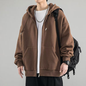 เสื้อฮู้ดซิปผู้ชายทรงปกติแบบสั่งทำพิเศษ ผ้าฝ้ายเฟรนช์เทอร์รี่ พิมพ์ลายกราฟิก ขายส่งจากผู้ผลิต - Product Image 2