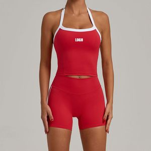 Ensemble 5 pièces de vêtements de sport et de yoga pour femme, taille haute, grande taille, motif léopard, imperméable, uni, délavé, shorts, extensible dans les quatre sens, séchage rapide - Product Image 6