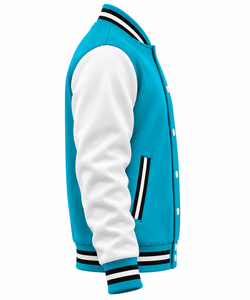 Veste de baseball personnalisée en gros avec logo sur mesure pour hommes, en laine, design personnalisé, veste universitaire pour hommes - Product Image 4