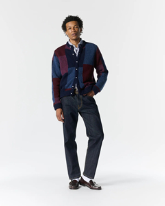 Pull cardigan pour homme, col en V, manches longues, boutonné, tricot, vêtements pour homme, pull tendance d'hiver - Product Image 5