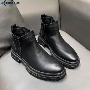 Bottes d'école en cuir synthétique breveté pour enfants, fabriquées directement par le fabricant, avec embout renforcé et semelle antidérapante - Product Image 5