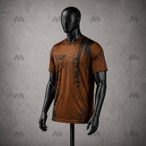เสื้อยืดผู้ชายลายกราฟิก พิมพ์ลายสาดสี แขนสั้น คอกลม ผ้าฝ้ายถัก 100% น้ำหนัก 220 กรัม สไตล์ลำลอง สตรีทแวร์ ฮิปฮอป - Product Image 2