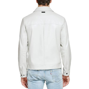 Veste en cuir noire pour homme, style moderne et décontracté, vêtement d'extérieur durable, doux et confortable, idéale pour tous les jours, pour l'hiver et l'automne - Product Image 3