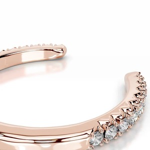 Bague de mariage Shapelle en diamant de laboratoire rond certifié IGI - Product Image 3