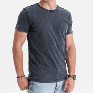 Vêtements d'été confortables pour hommes, t-shirts personnalisés avec lettres imprimées pour jeunes, fournisseur direct OEM - Product Image 1