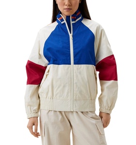 Venta al por mayor por encargo 2025 prendas de vestir de las mujeres Crop Top chaquetas cortavientos transpirable de gran tamaño bordado bolsillos de moda - Product Image 1