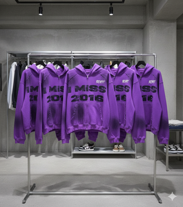 Sweats à capuche vintage délavés à l'acide, les plus demandés par les clients, nouveaux modèles en gros, streetwear, les plus vendus, avec logo sérigraphié et fermeture éclair - Product Image 6