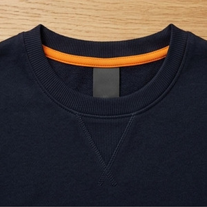 High Quality Plain Sweatshirt Custom Embroidered V-Stitch Crew Neck Fleece <b>Pullovers</b> <b>Men</b> Top - Product Image 2