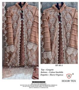 Elegancia atemporal Heavy Georgette Shalwar Kameez Impresionante Organza Dupatta Fondo de algodón para ropa india de estilo de invierno - Product Image 3