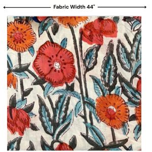 Teintures non toxiques de qualité supérieure, imprimé indien sur tissu pur coton tissé, textile de décoration pour lit et salle à manger de Jaipur, écologique, lavable, doux et durable - Product Image 5