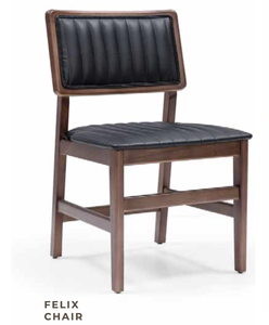 Retro Dining <b>Chair</b> Wooden Frame Upholstered Seat Solid <b>Back</b> Foam Filled Scandinavian Style for Home Hotel Kitchen - Product Image 1