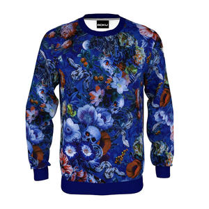 Sudadera de terciopelo personalizada de alta calidad para hombre, Jogger de cuello redondo de algodón con estampado Digital sólido, manta de invierno de felpa teñida lisa - Product Image 1