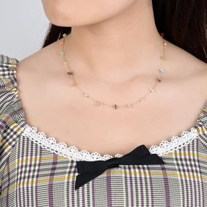 สร้อยคอแบบบาโรกส่วนตัวและสร้อยข้อมือแบบถอดได้ แฟชั่นใหม่ ไข่มุกทรงสี่เหลี่ยม สร้อยคอสองเส้นในชิ้นเดียว - Product Image 4