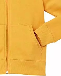 Sweat-shirt unisexe jaune à capuche et fermeture éclair, coupe classique, motif lettres, en coton French Terry, décontracté, printemps-automne - Product Image 5