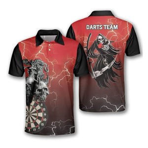 Diseño de Moda, Diseño por Sublimación, Camisetas Polo Personalizadas para Dardos, Diseño de Camiseta de Dardos Personalizada, Camisetas Polo para Dardos - Product Image 1