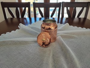 Premium Copper <b>Kitchen</b> <b>Jar</b> Copper Canister Food <b>Storage</b> Container Handmade <b>Storage</b> Vessel Tea Coffee Sugar <b>Jar</b> Container - Product Image 4