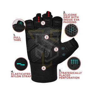 High Quality Customized Logo <b>Fitness</b> <b>Gloves</b> for Training Comfortable Sports Weight Lifting <b>Gloves</b> - Product Image 3