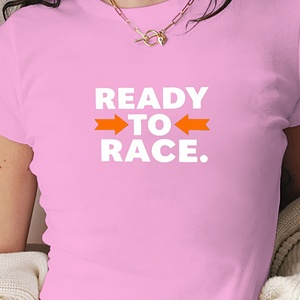 เสื้อยืดแฟชั่นทรงสลิมฟิตสำหรับผู้หญิงพร้อม Y2K พิมพ์ลายผ้าถัก - Product Image 3