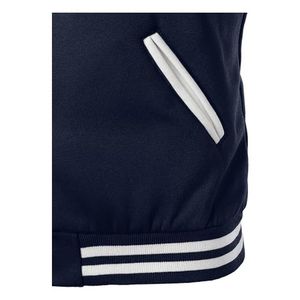 Custom Hooded Wool Letterman <b>Jacket</b> Stand Collar Geometric/Cartoon Print Blank University Varsity <b>Jacket</b> <b>Men</b> Wholesale - Product Image 2