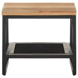 Mesa Auxiliar de Madera Maciza de Acacia en Color Marrón y Mesa Consola de Hierro con Recubrimiento en Polvo Negro - Product Image 2